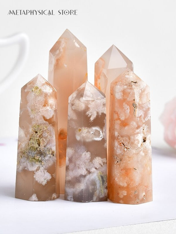 Cherry blossom agate tower