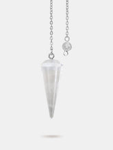 Clear quartz pendulum