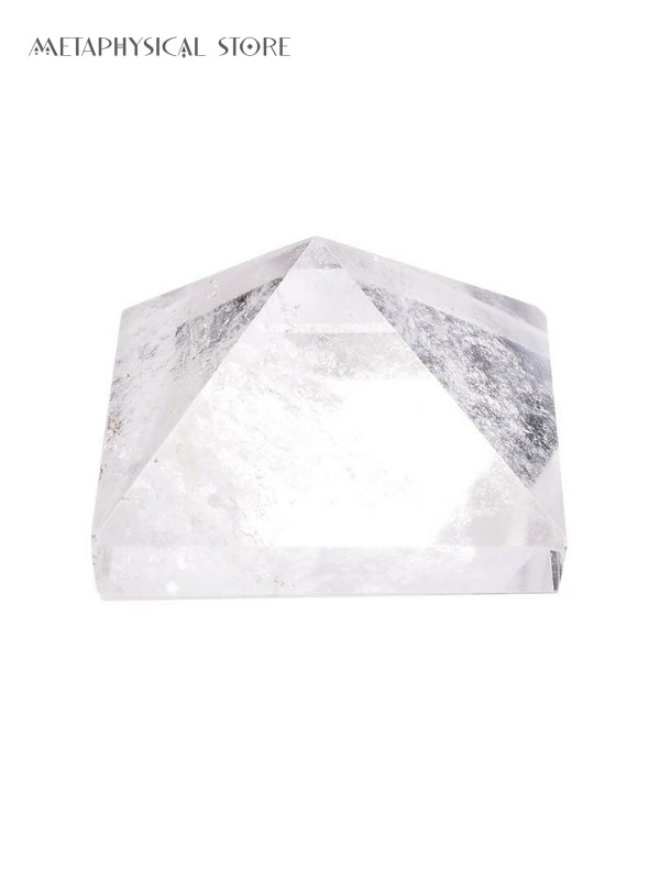 Clear quartz pyramid