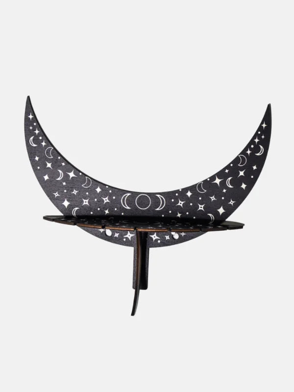 Crescent Moon Shelves - Black