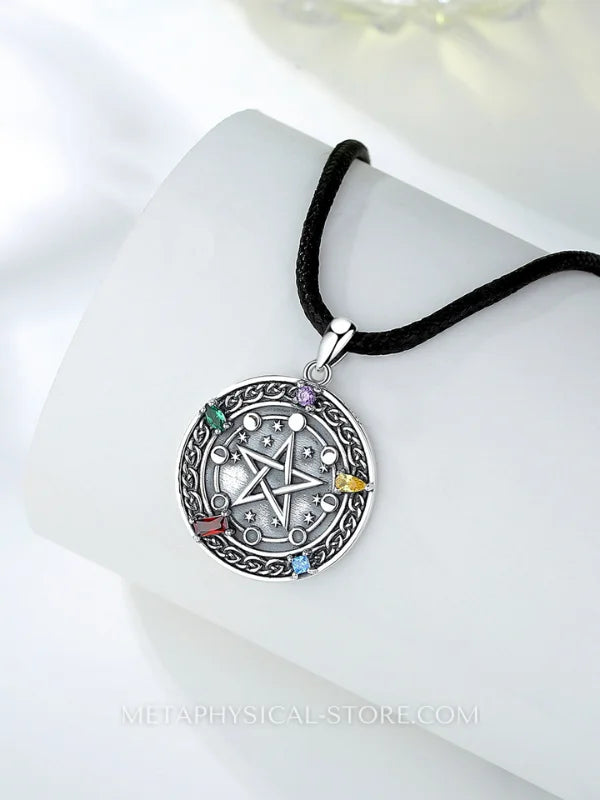 Crystal Pentagram necklace