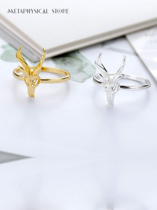 Deer skull ring