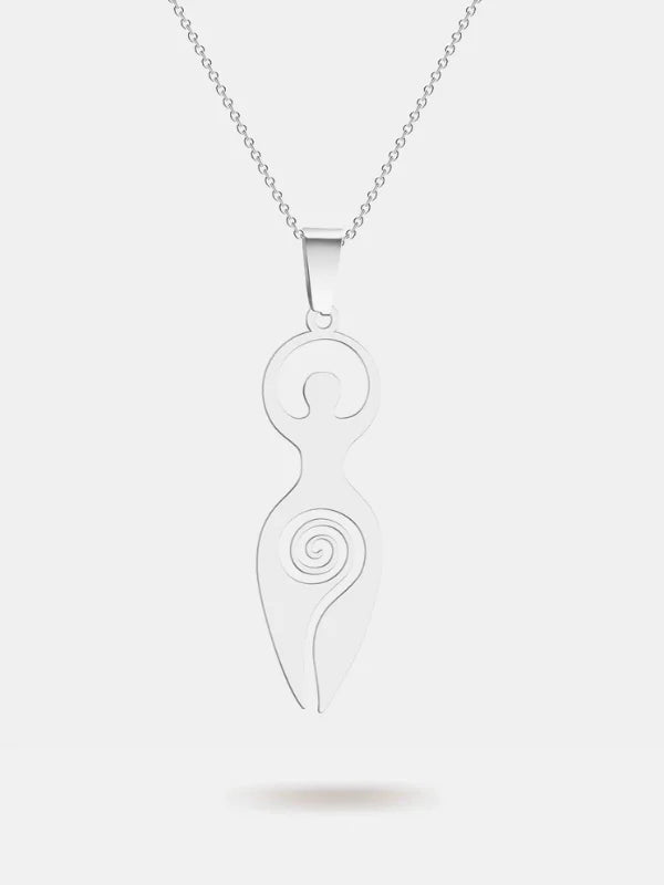 Divine Feminine Necklace - Silver