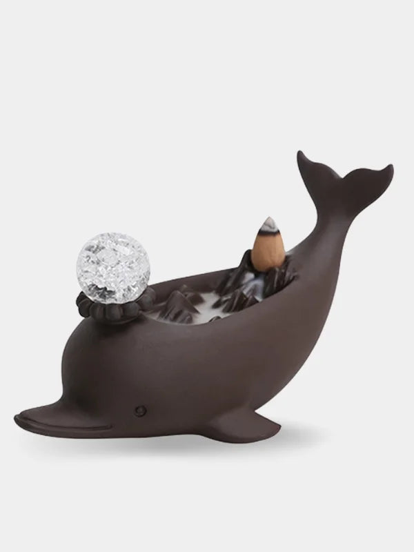 Dolphin incense burner