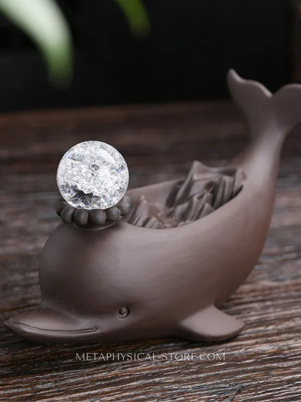 Dolphin incense burner