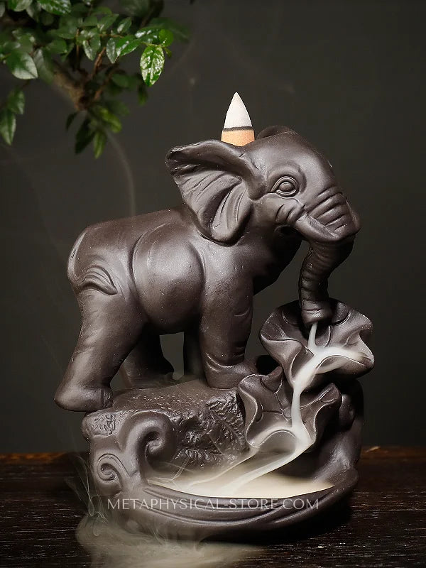 Elephant incense burner