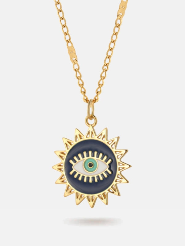 Evil Eye Sun necklace