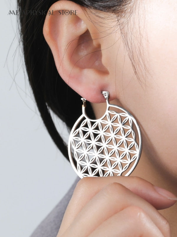 Flower of life earrings