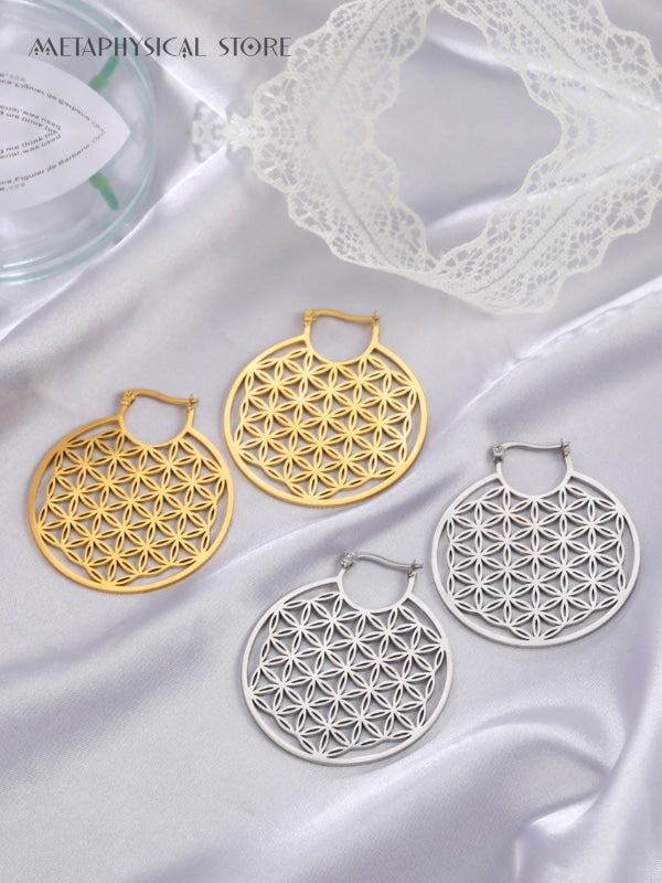 Flower of life earrings