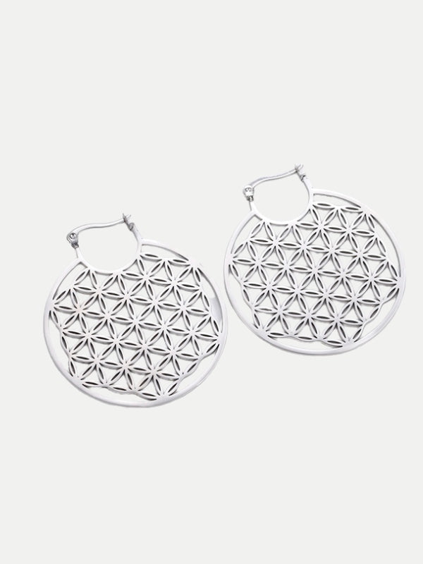 Flower of life earrings