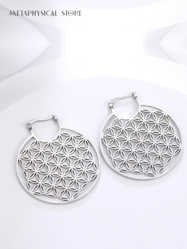 Flower of life earrings