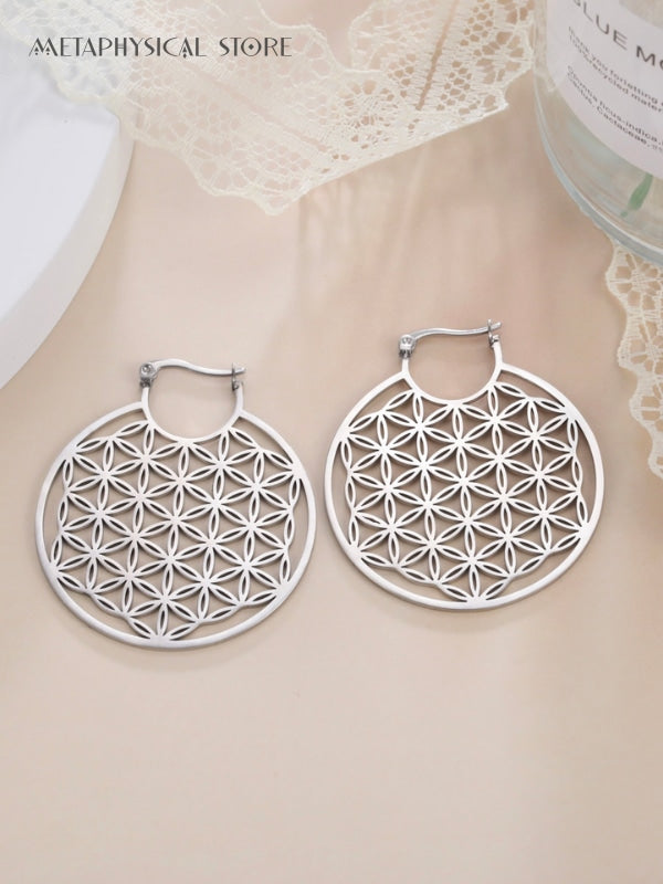 Flower of life earrings