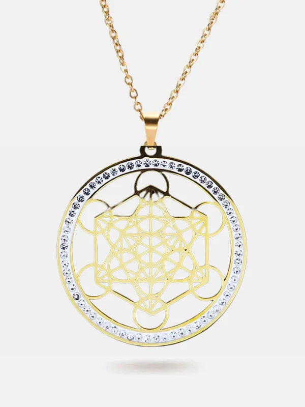 Flower of Life gold pendant