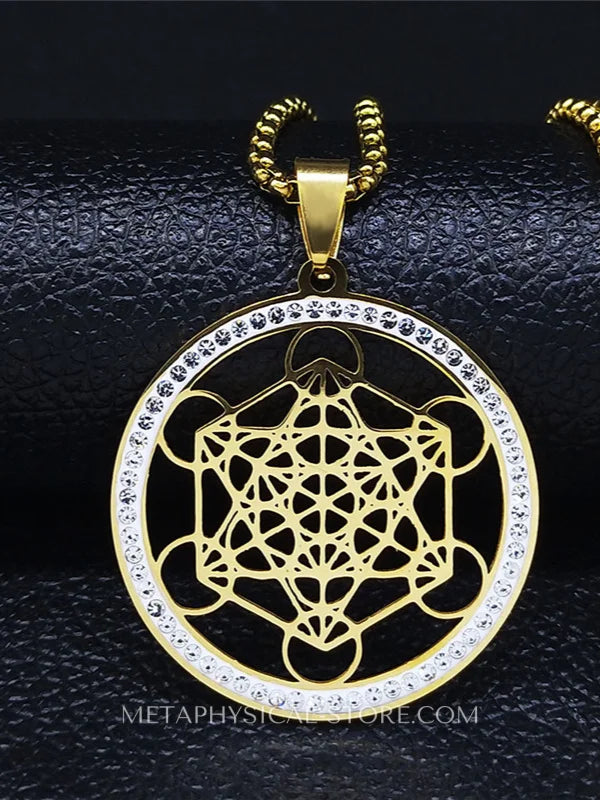 Flower of Life gold pendant