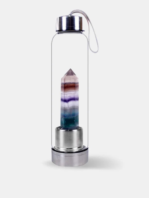 Fluorite Crystal Water Bottle - Fluorite