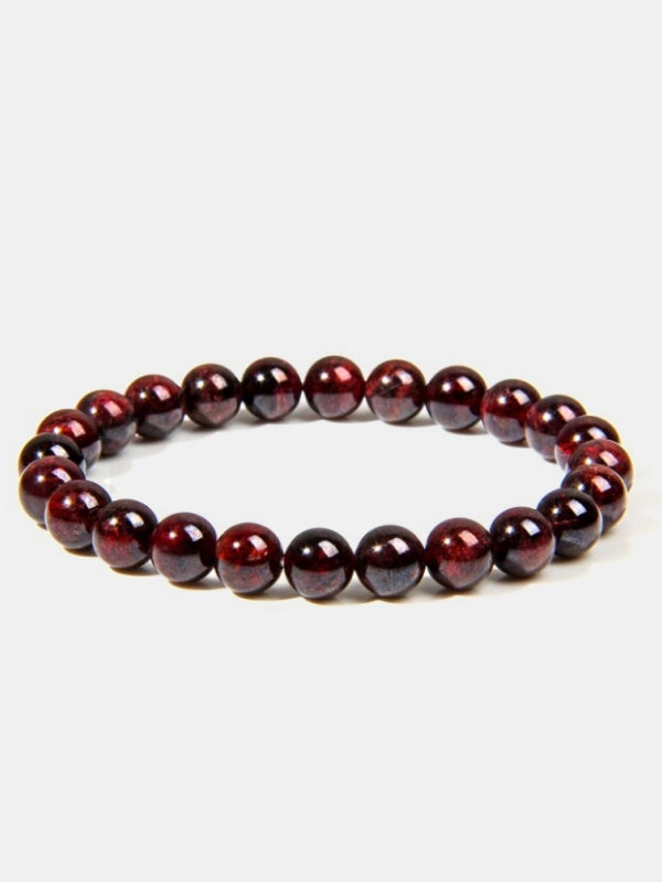 Garnet bead bracelet