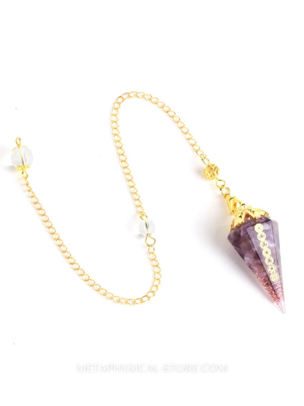 Gold Pendulum - Amethyst