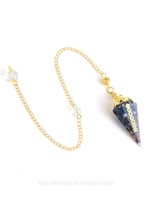 Gold Pendulum - Lapis lazuli