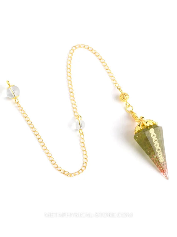 Gold Pendulum - Olive green