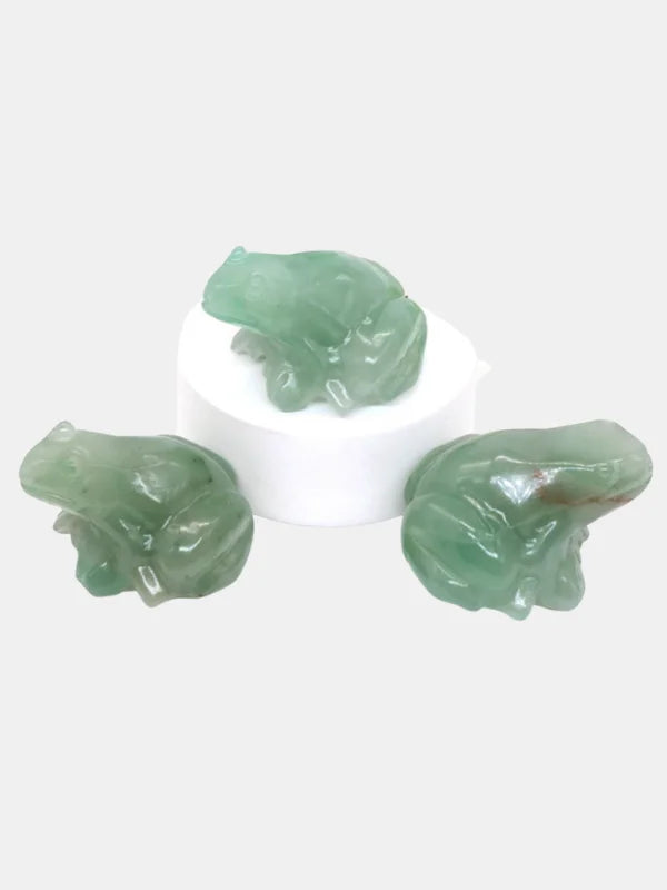 Green Aventurine Frog
