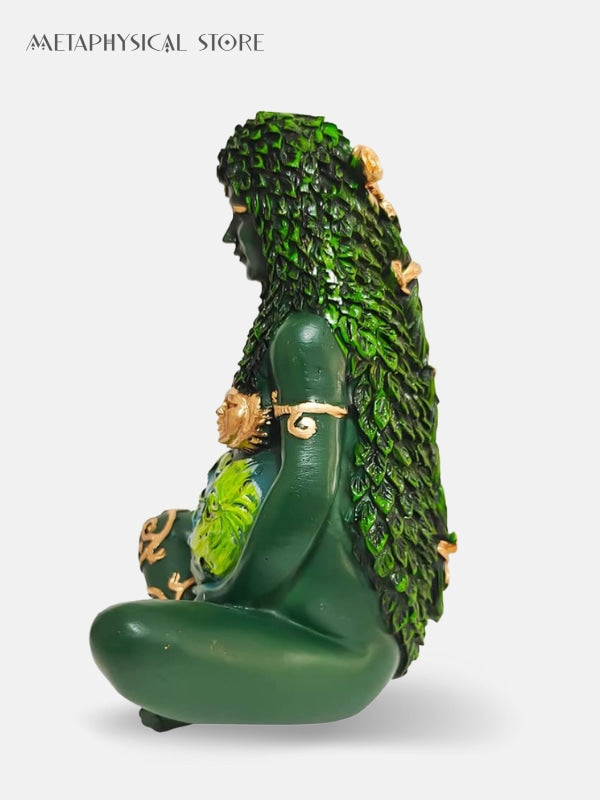 Green Gaia statue