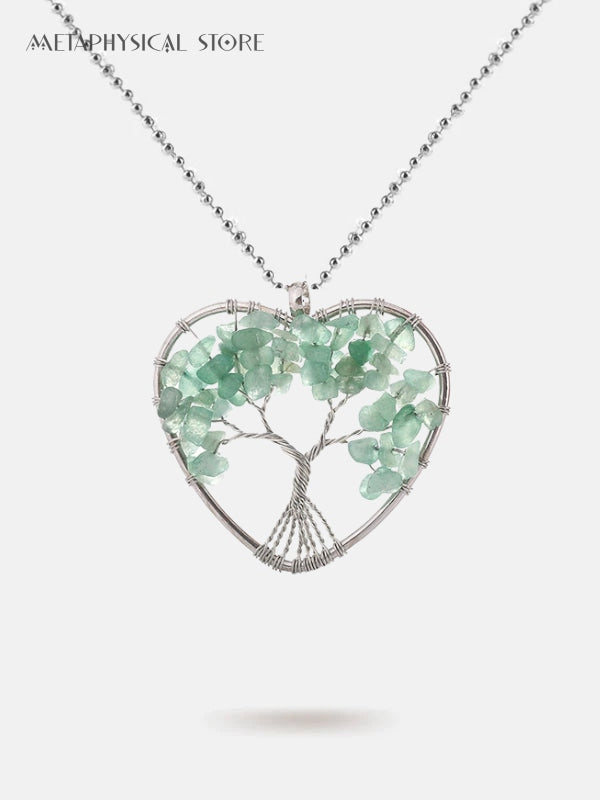 Heart Tree of life necklace