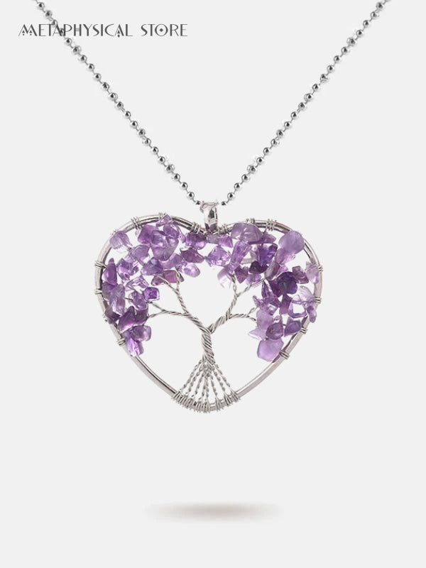 Heart Tree of life necklace