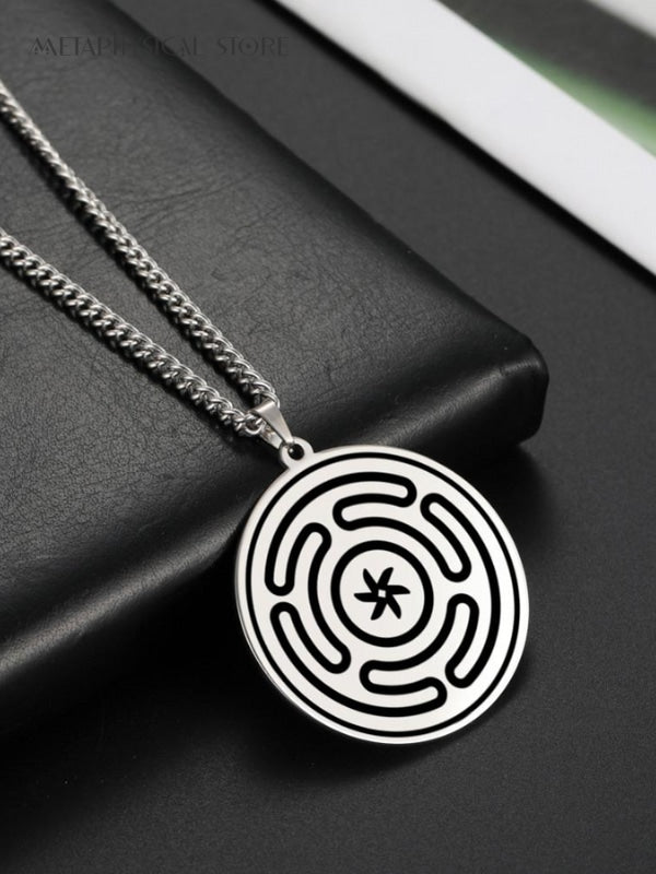 Hecate wheel necklace