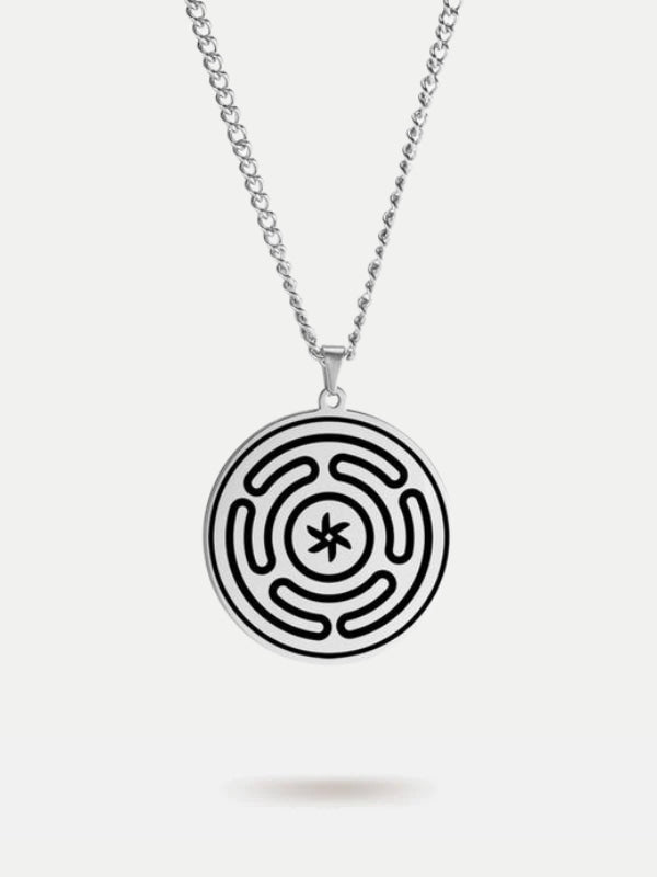 Hecate wheel necklace