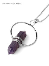 Hexagonal crystal necklace