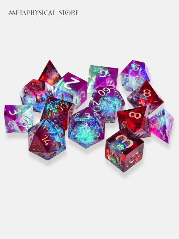 Iridescent dice