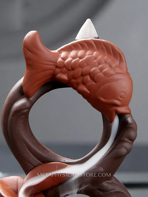 Koi Fish incense burner