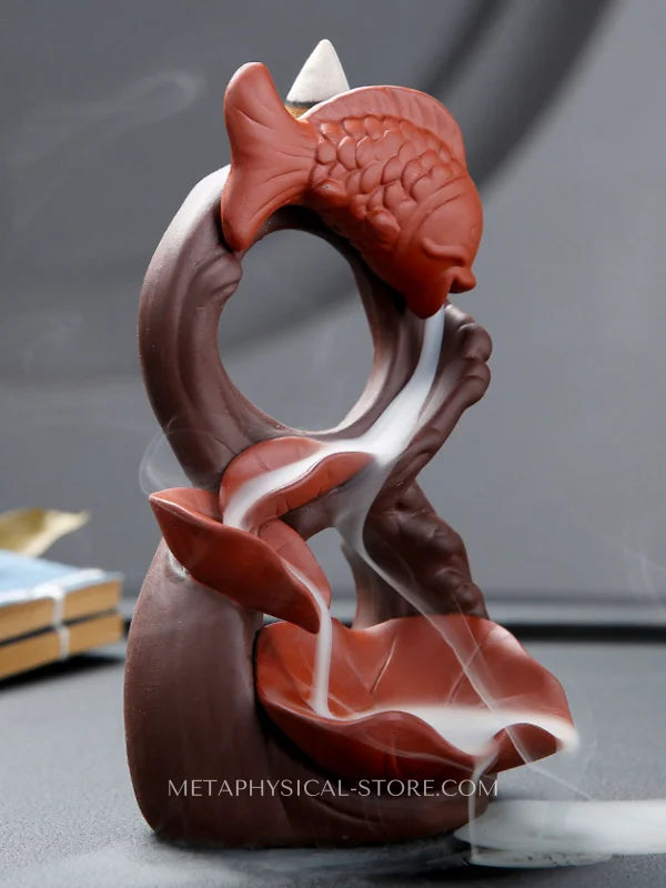 Koi Fish incense burner