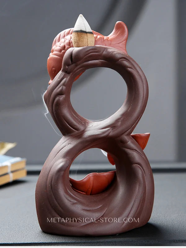 Koi Fish incense burner