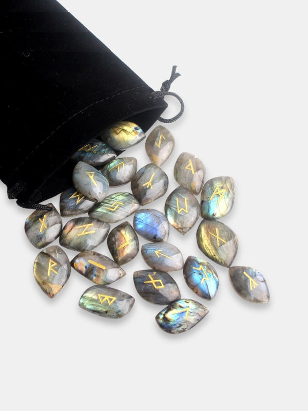 Labradorite rune stones