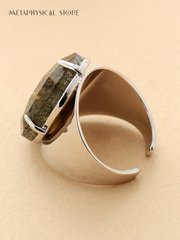 Labradorite silver ring