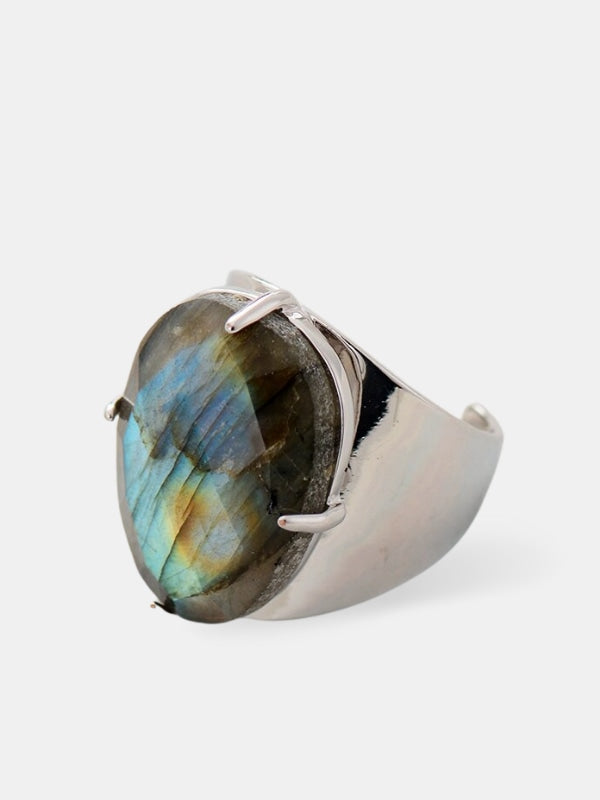 Labradorite silver ring