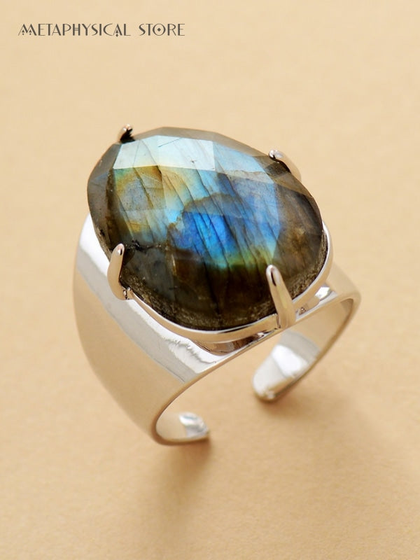 Labradorite silver ring