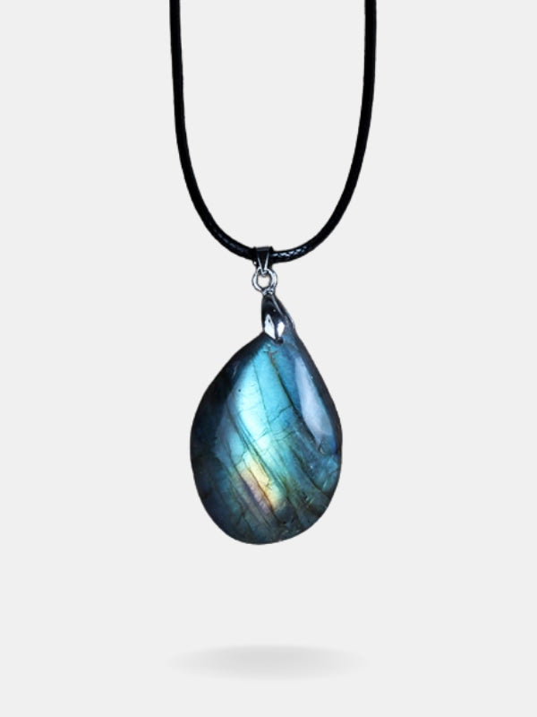 Labradorite teardrop necklace