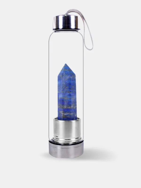 Lapis Lazuli Crystal Water Bottle - Lapis lazuli