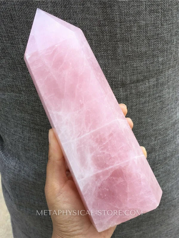 Large Rose Quartz Tower