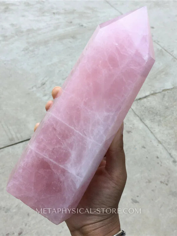 Large Rose Quartz Tower