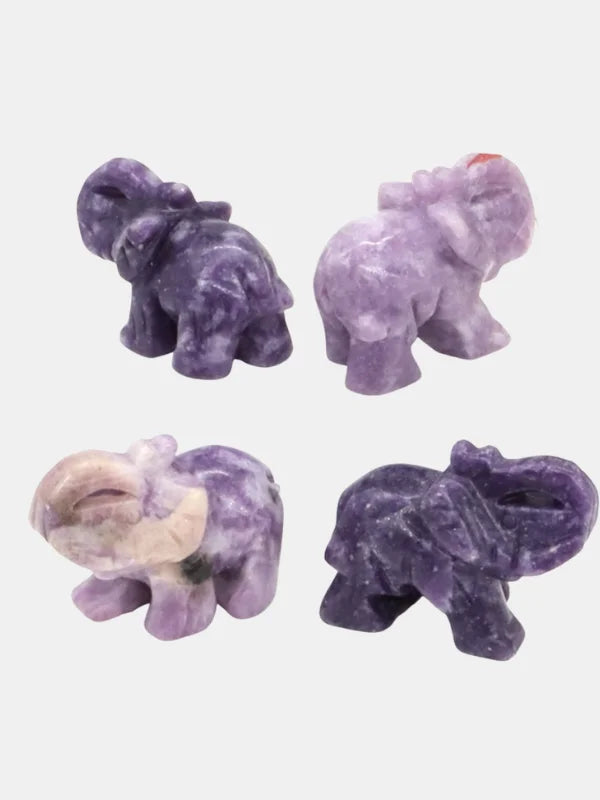 Lilac Lepidolite Elephant