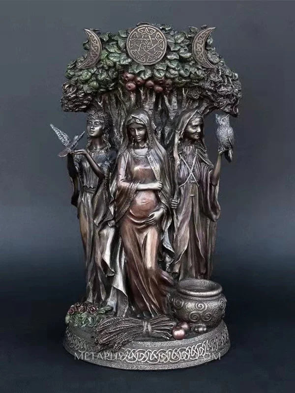 Maiden Mother Crone Statue