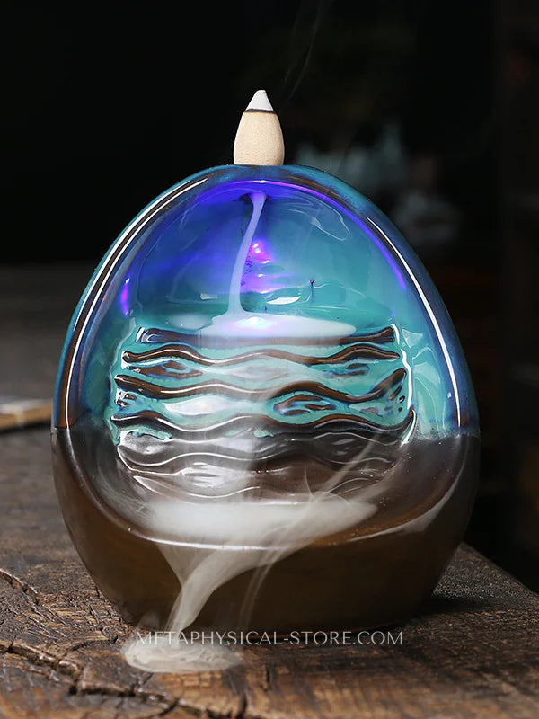 Modern backflow incense burner