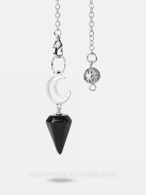 Moon Pendulum - Black onyx