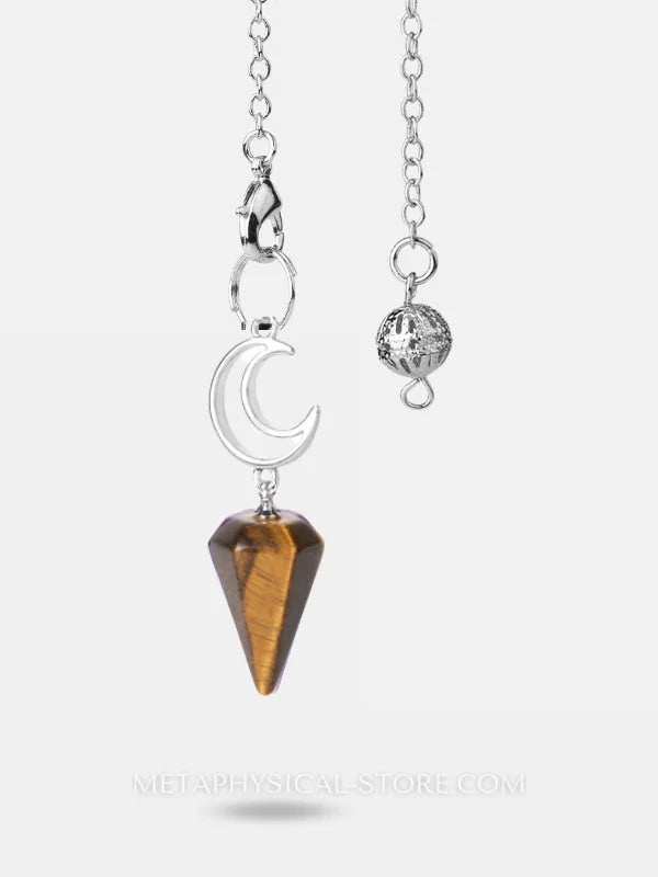 Moon Pendulum - Tiger eye