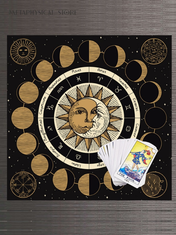 Moon phase altar cloth