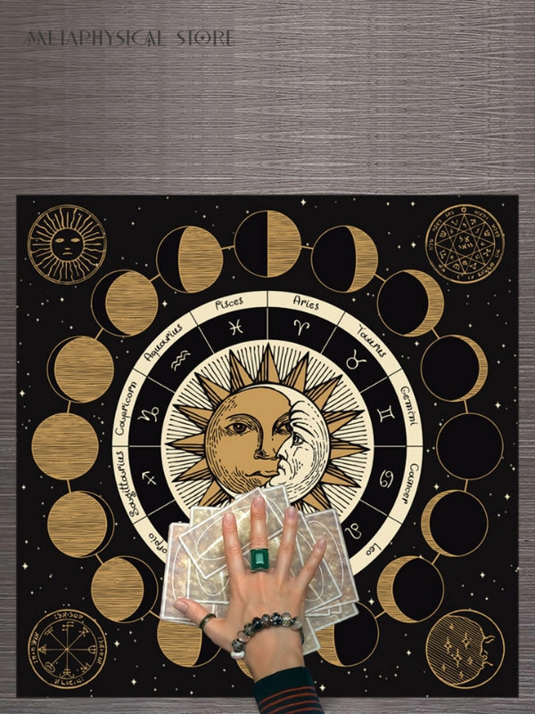 Moon phase altar cloth