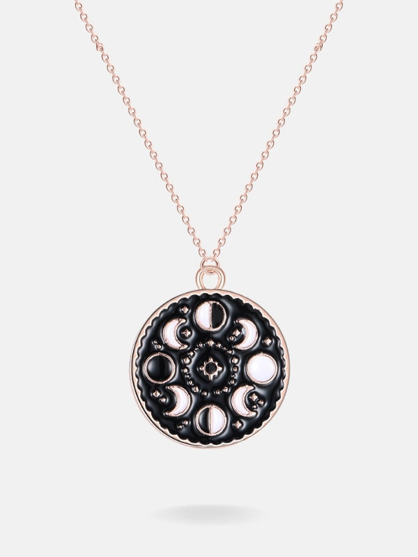 Moon phase necklace